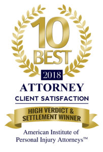 Doug Mena - 2018 Ten best attorney, high verdict and settlement winner - American Institute of Personal Injury Attorneys