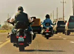 motorcyclists on highway